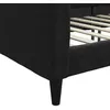 Image de vidaXL Lit de repos sans matelas noir 90x190 cm tissu