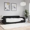 Image de vidaXL Lit de repos sans matelas noir 80x200 cm velours