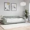 Image de vidaXL Lit de repos sans matelas gris clair 90x200 cm velours354058