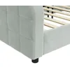 Image de vidaXL Lit de repos sans matelas gris clair 90x200 cm velours