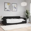 Image de vidaXL Lit de repos noir 90x190 cm velours