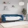 Image de vidaXL Lit de repos sans matelas bleu 80x200 cm velours
