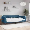 Image de vidaXL Lit de repos sans matelas bleu 100x200 cm velours