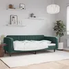 Image de vidaXL Lit de repos vert foncé 100x200 cm velours