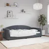 Image de vidaXL Lit de repos gris foncÃ© 90x190 cm velours