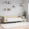 Image de vidaXL Lit de repos crème 90x200 cm tissu