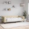 Image de vidaXL Lit de repos crÃ¨me 90x200 cm tissu