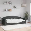 Image de vidaXL Lit de jour gris foncÃ© 90x200 cm tissu