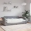 Image de vidaXL Lit de repos sans matelas gris clair 90x200 cm tissu354205