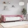 Image de vidaXL Lit de repos sans matelas rose 90x200 cm velours
