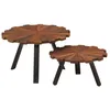 Image de Vidaxl Tables Basses 2 Pcs Bois Massif RÃ©cupÃ©rÃ© Et Fer