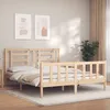 Image de vidaXL Cadre de lit avec tÃªte de lit 160x200 cm bois massif
