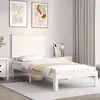 Image de vidaXL Cadre de lit sans matelas blanc 100x200 cm bois de pin massif3193652