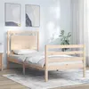 Image de vidaXL Cadre de lit sans matelas 100x200 cm bois massif3194041