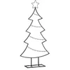 Image de Mica Decorations Décoration de sapin de Noël - L50 x l15 x H105 cm - Fer - Noir