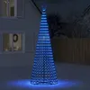 Image de vidaXL Arbre de Noël lumineux conique 688 LED bleu 300 cm