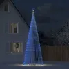 Image de vidaXL Arbre de Noël lumineux conique 1544 LED bleu 500 cm