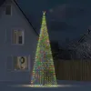 Image de vidaXL Arbre de Noël lumineux conique 1544 LED colorées 500 cm