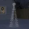 Image de vidaXL Arbre de Noël lumineux avec piquets 220 LED blanc froid 180 cm