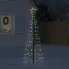 Image de vidaXL Sapin de Noël à LED avec piquets 220 LED colorées 180 cm358102