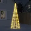 Image de vidaXL Sapin de Noël à LED sur mât de drapeau 550 LED blanc 300 cm358112