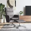 Image de vidaXL Vidaxl Fauteuil Inclinable Avec Repose-Pied Gris Similicuir