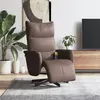 Image de vidaXL Fauteuil inclinable de massage repose-pieds marron similicuir