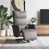 Image de vidaXL Vidaxl Fauteuil Inclinable De Massage Repose-Pieds Gris Similicuir