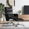 Image de vidaXL Fauteuil inclinable de massage avec repose-pied noir similicuir356600