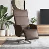 Image de vidaXL Fauteuil inclinable de massage repose-pieds marron similicuir