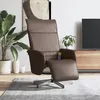 Image de vidaXL Vidaxl Fauteuil Inclinable De Massage Repose-Pieds Marron Similicuir