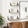 Image de vidaXL Ensemble d'étagères murales 3pcs chêne sonoma bois d'ingénierie