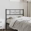 Image de vidaXL Tête de lit métal noir 100 cm