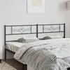 Image de vidaXL Tête de lit métal noir 193 cm