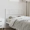 Image de vidaXL Tête de lit métal blanc 100 cm