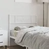 Image de vidaXL Tête de lit métal blanc 100 cm