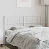 Image de vidaXL Tête de lit métal blanc 120 cm