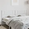 Image de vidaXL Tête de lit métal blanc 193 cm