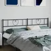 Image de vidaXL TÃªte de lit mÃ©tal noir 180 cm