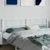 Image de vidaXL Tête de lit métal blanc 193 cm