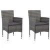 Image de vidaXL CanapÃ© 2 places avec oreillers gris foncÃ© 140 cm tissu