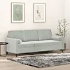 Image de vidaXL Vidaxl Canapé 3 Places Avec Oreillers Gris Clair 180 Cm Velours
