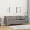 Image de vidaXL Canapé 3 places avec oreillers décoratifs taupe 180 cm tissu3200924