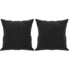 Image de vidaXL CanapÃ© 2 places avec oreillers dÃ©coratifs noir 140 cm velours