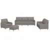 Image de vidaXL Ensemble de canapés 4 pcs avec coussins Taupe Tissu3201257