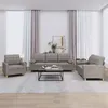 Image de vidaXL Ensemble de canapés 3 pcs avec coussins taupe tissu3201265