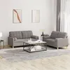 Image de vidaXL Ensemble de canapés 2 pcs avec coussins taupe tissu3201297