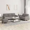 Image de vidaXL Ensemble de canapés 3 pcs avec coussins Taupe Tissu3201321