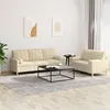 Image de vidaXL Ensemble de canapÃ©s 2 pcs avec coussins crÃ¨me tissu
