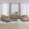 Image de Vidaxl Ensemble De CanapÃ©s 4 Pcs Avec Coussins Cappuccino Similicuir